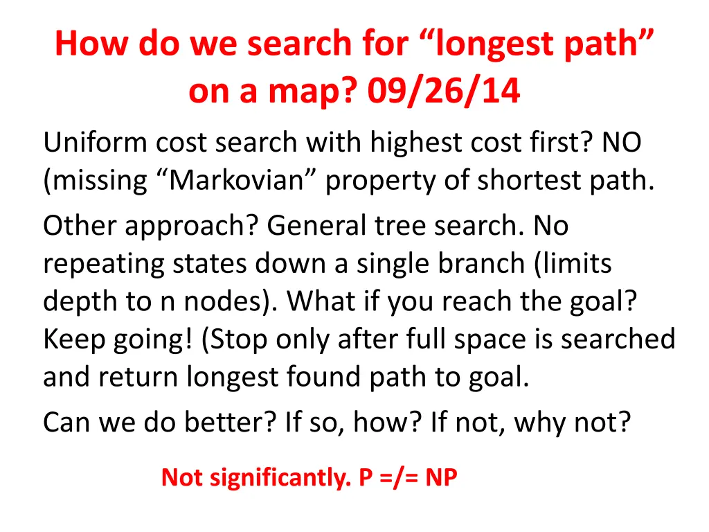 how do we search for longest path