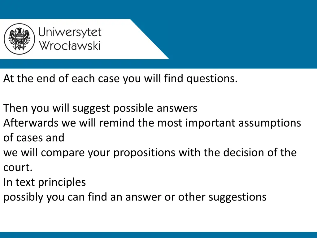 at the end of each case you will find questions