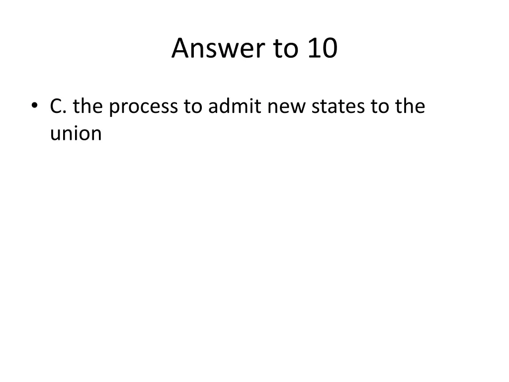 answer to 10