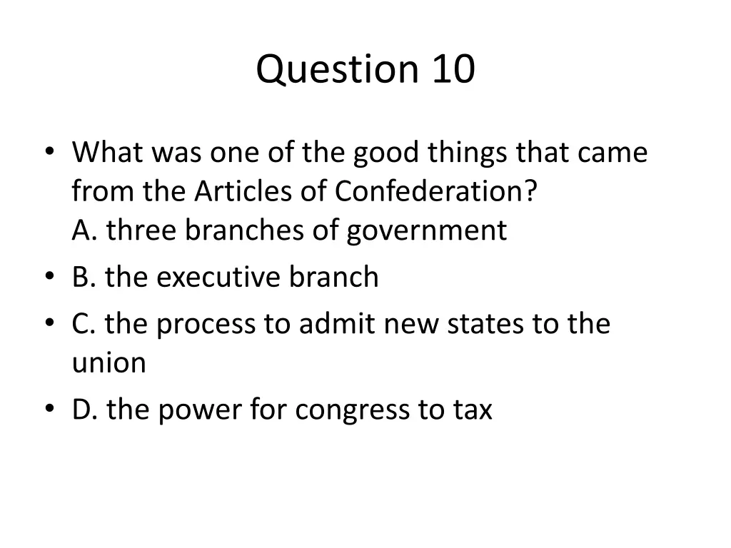 question 10