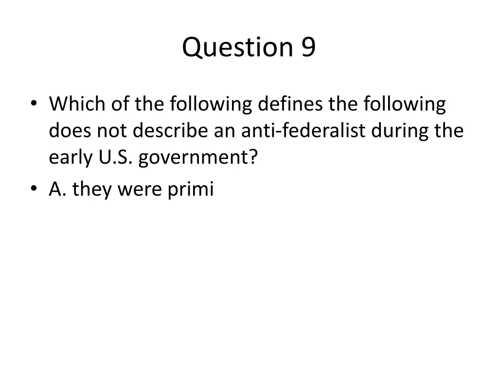 question 9