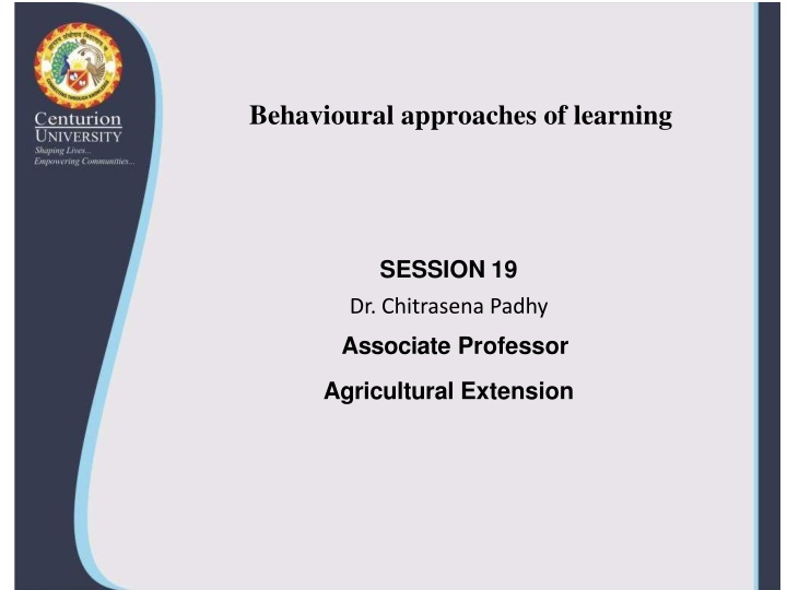 behavioural approaches of learning