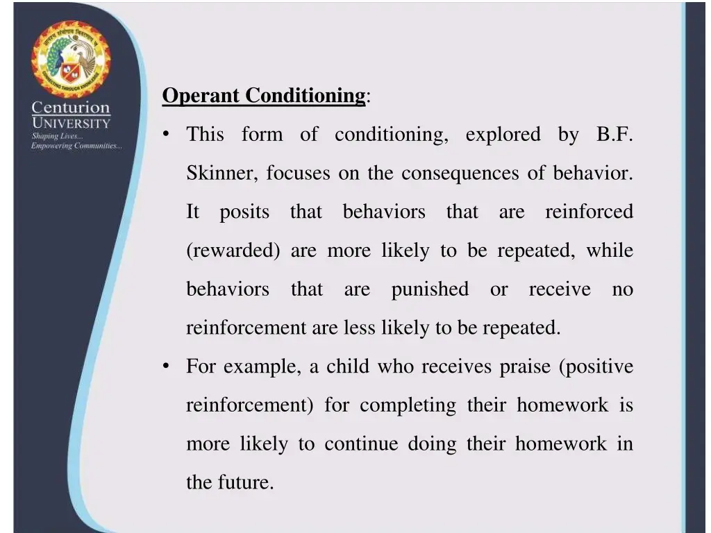 operant conditioning