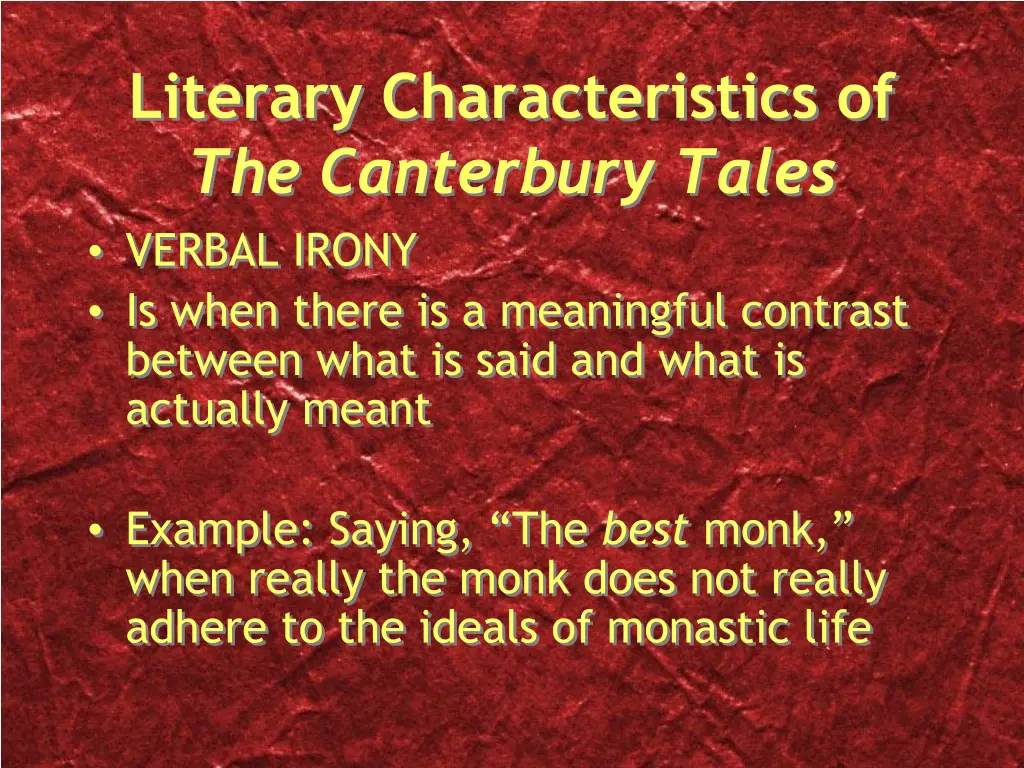 literary characteristics of the canterbury tales 3