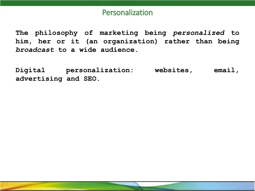 personalization personalization