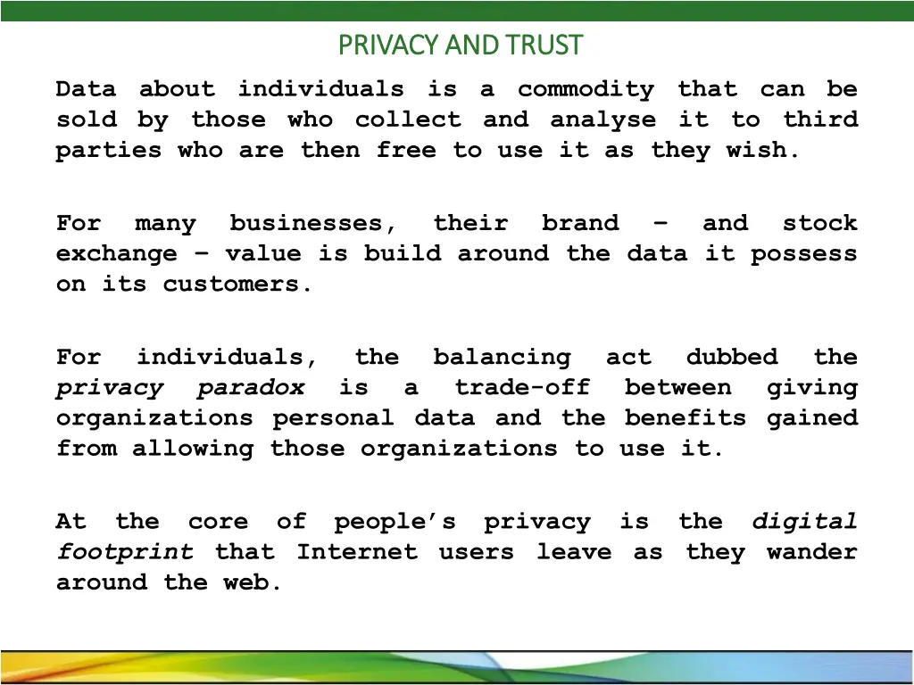 privacy and trust privacy and trust