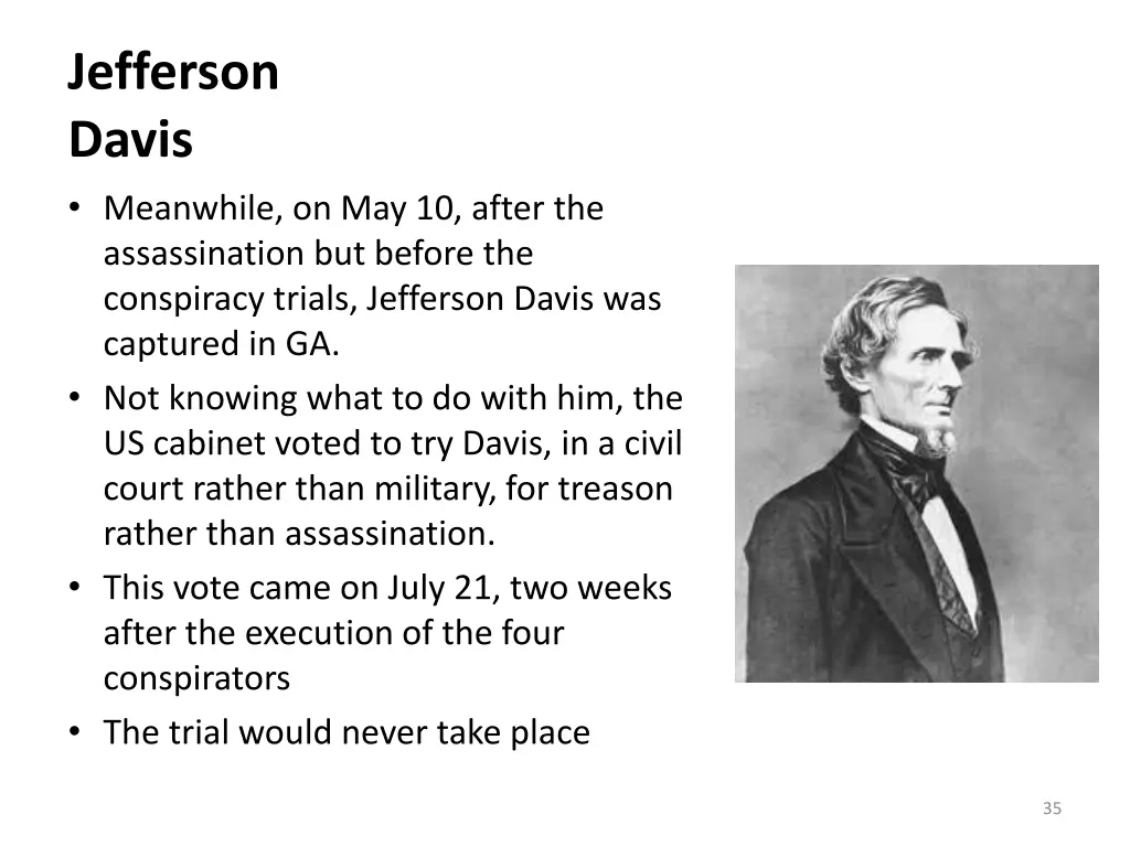 jefferson davis meanwhile on may 10 after