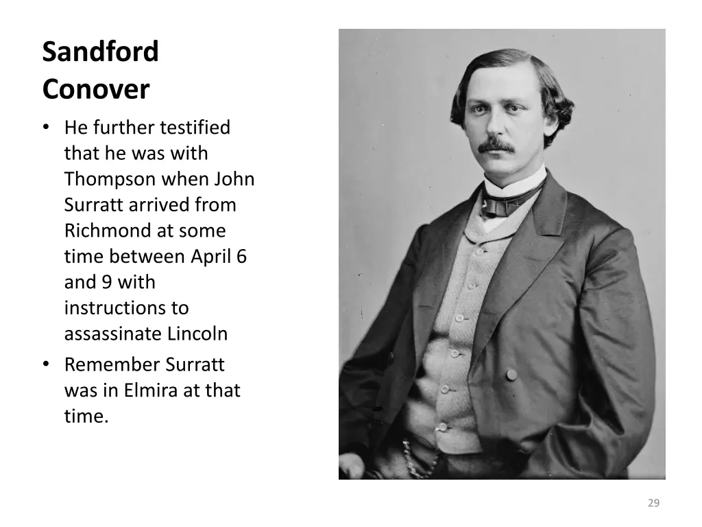 sandford conover he further testified that