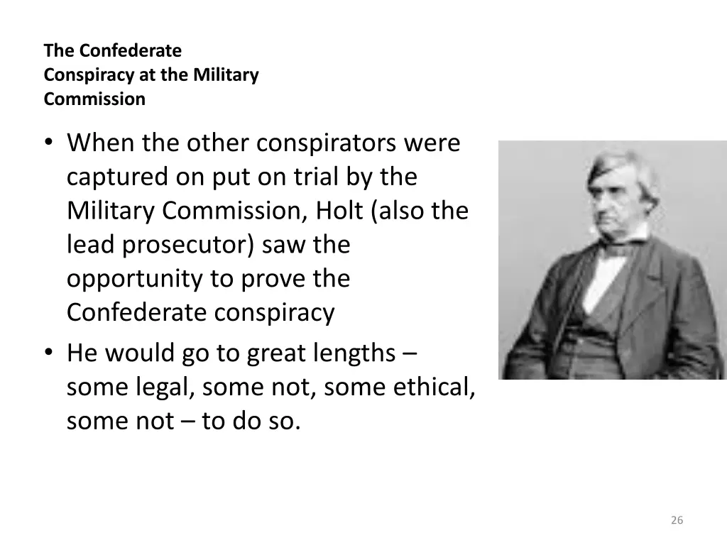 the confederate conspiracy at the military 1