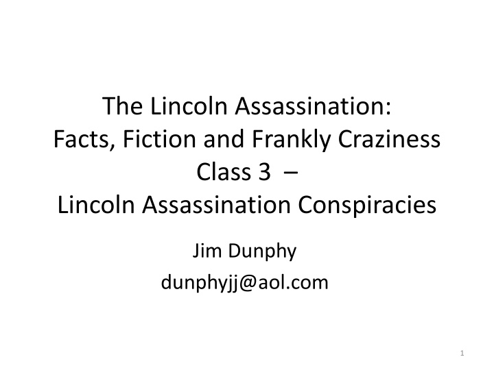 the lincoln assassination facts fiction