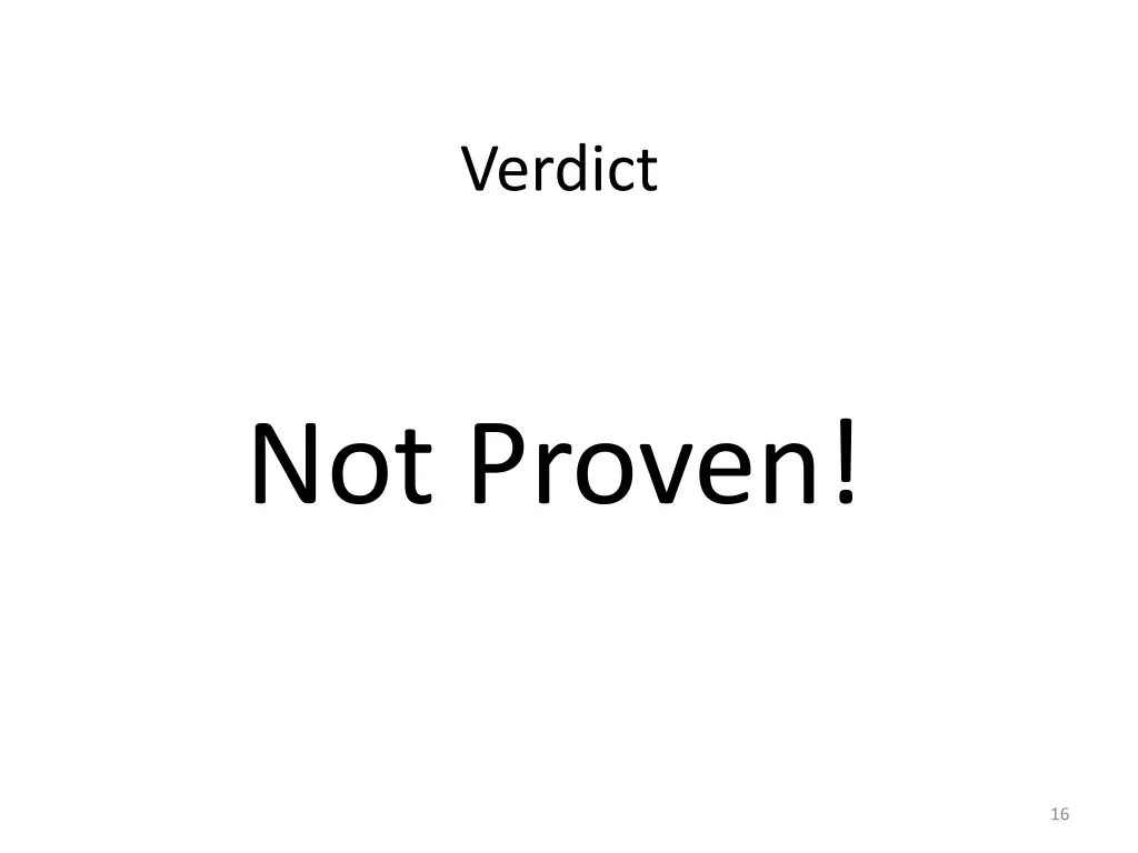 verdict