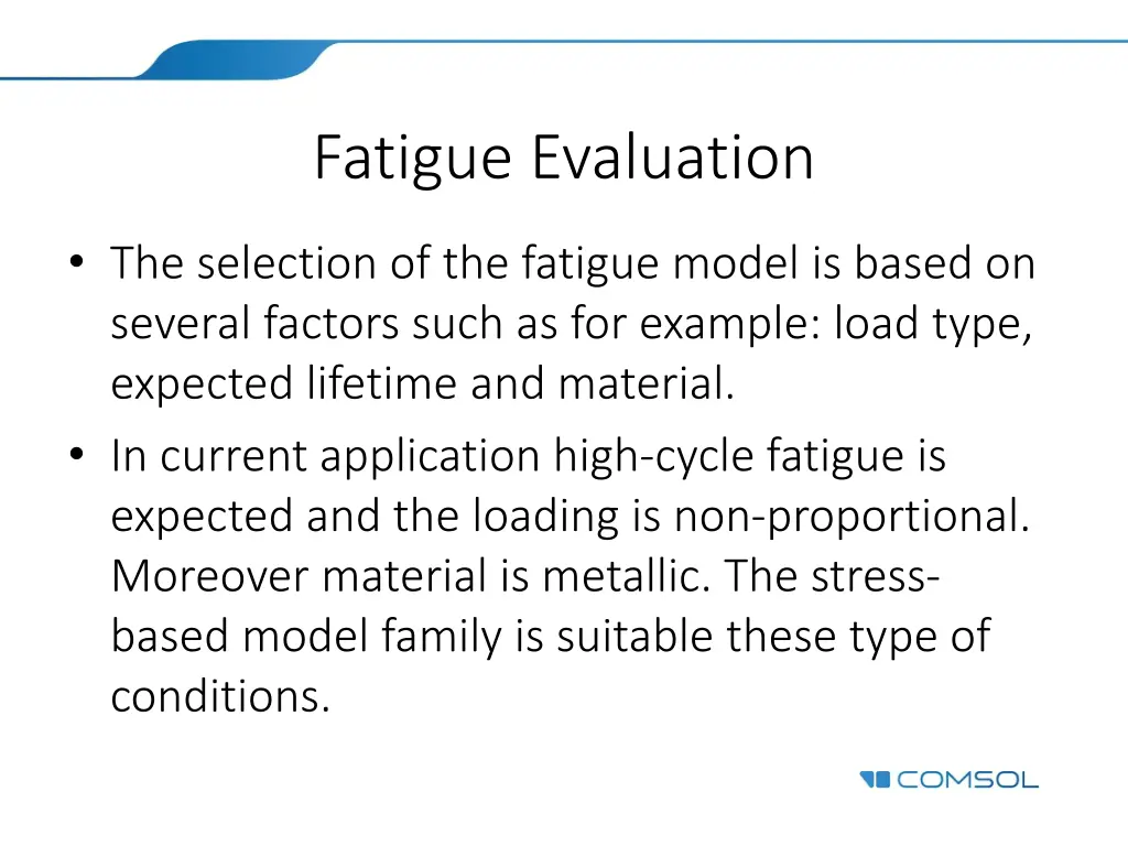 fatigue evaluation