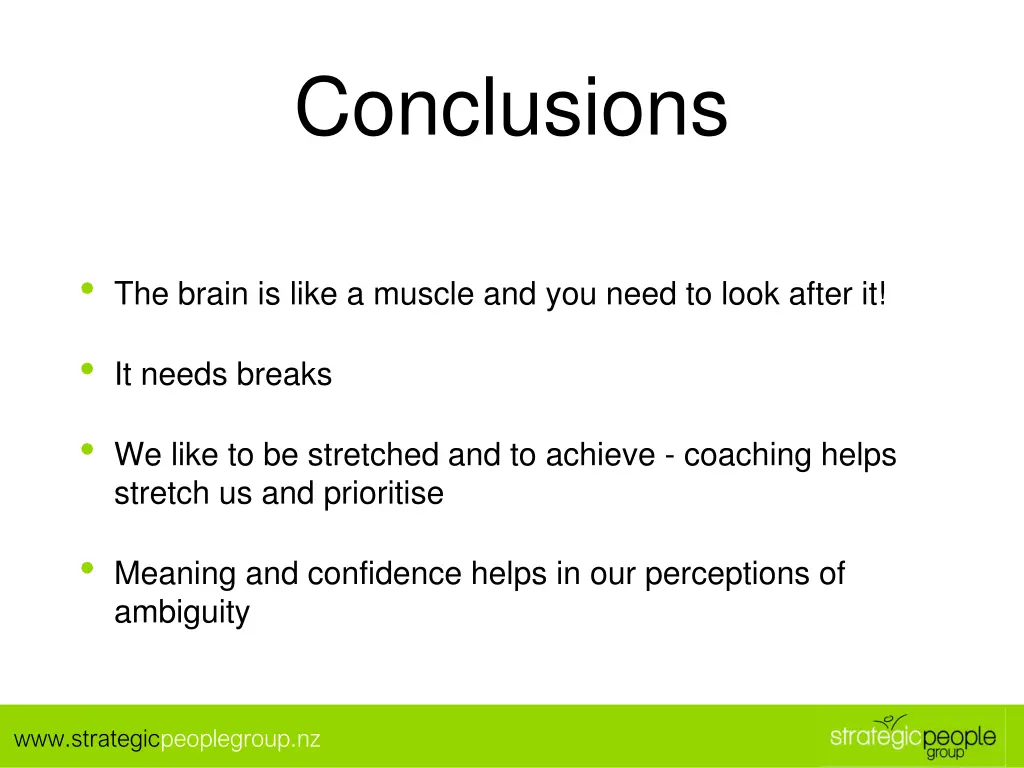 conclusions