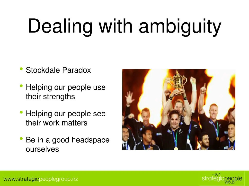 dealing with ambiguity