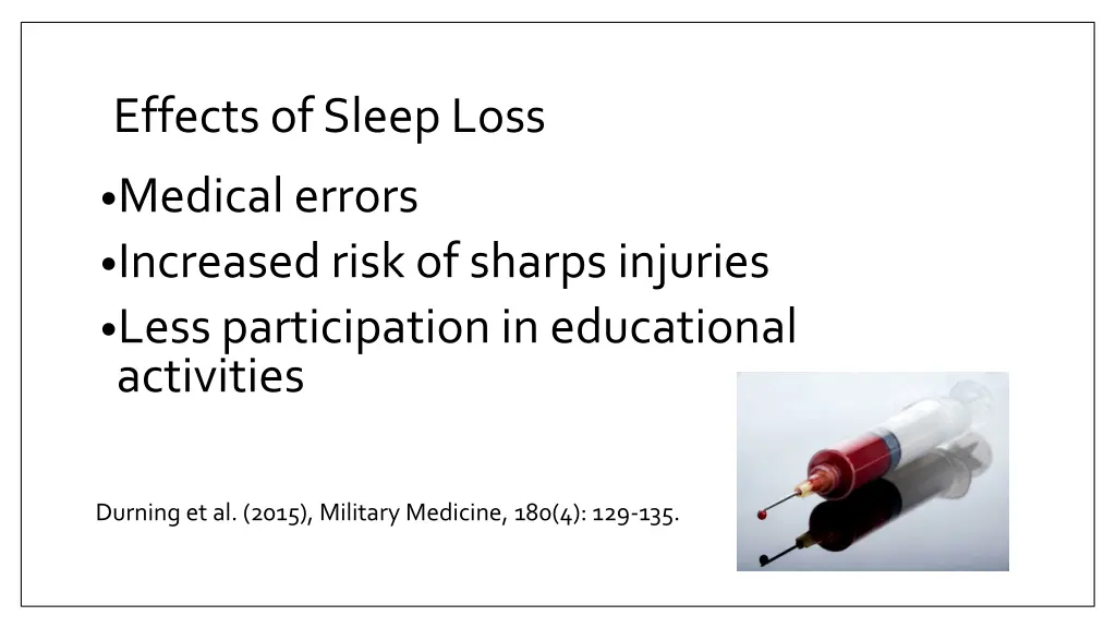 effects of sleep loss 1