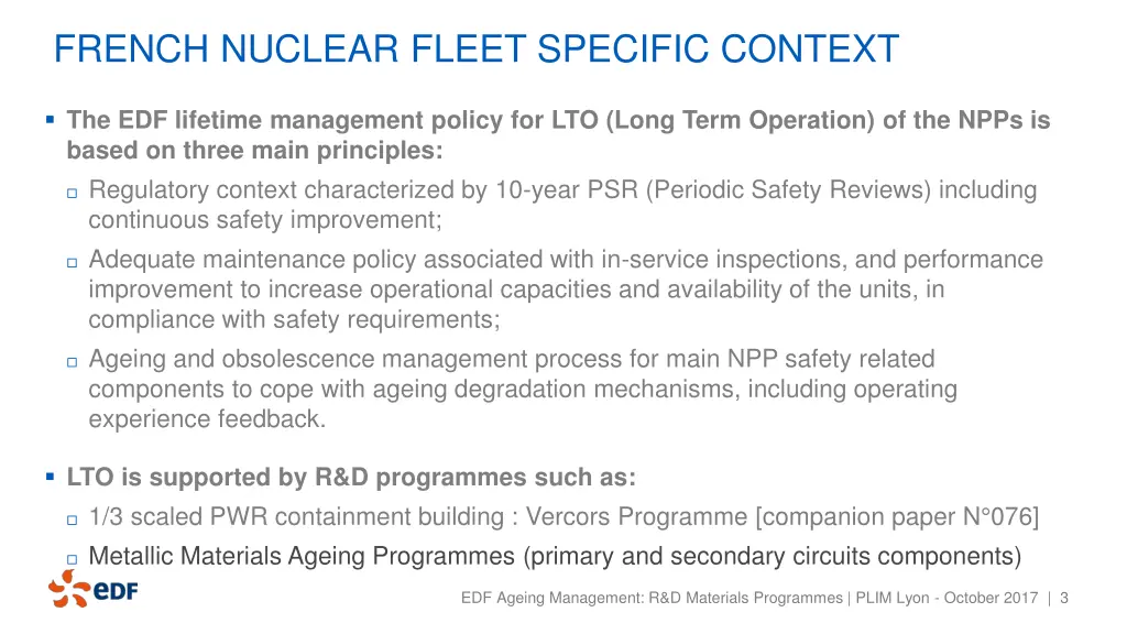 french nuclear fleet specific context