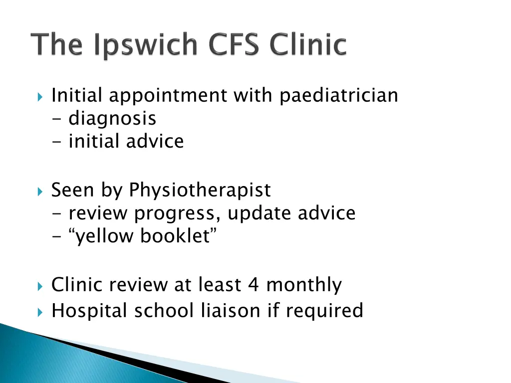 initial appointment with paediatrician diagnosis