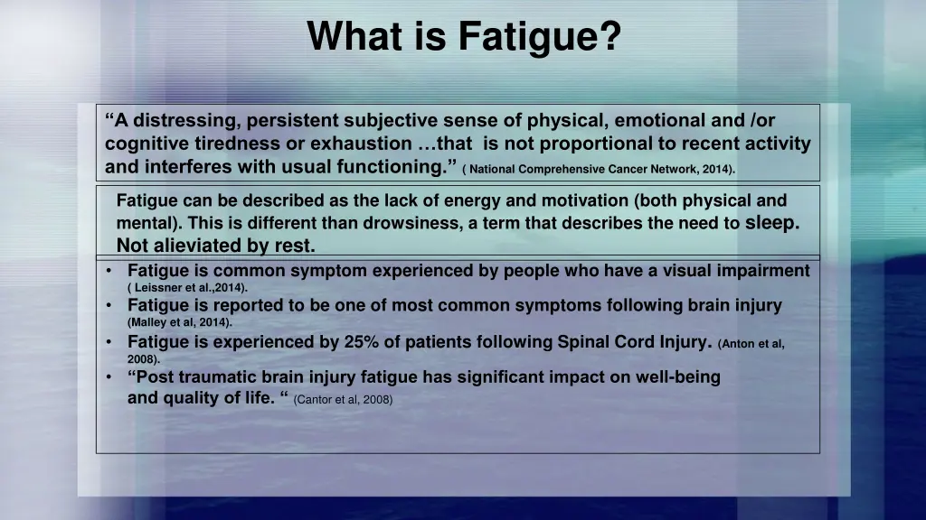 what is fatigue