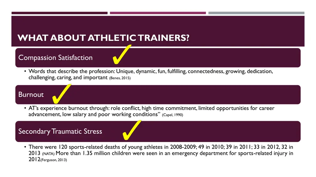 what about athletic trainers