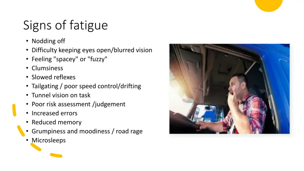 signs of fatigue