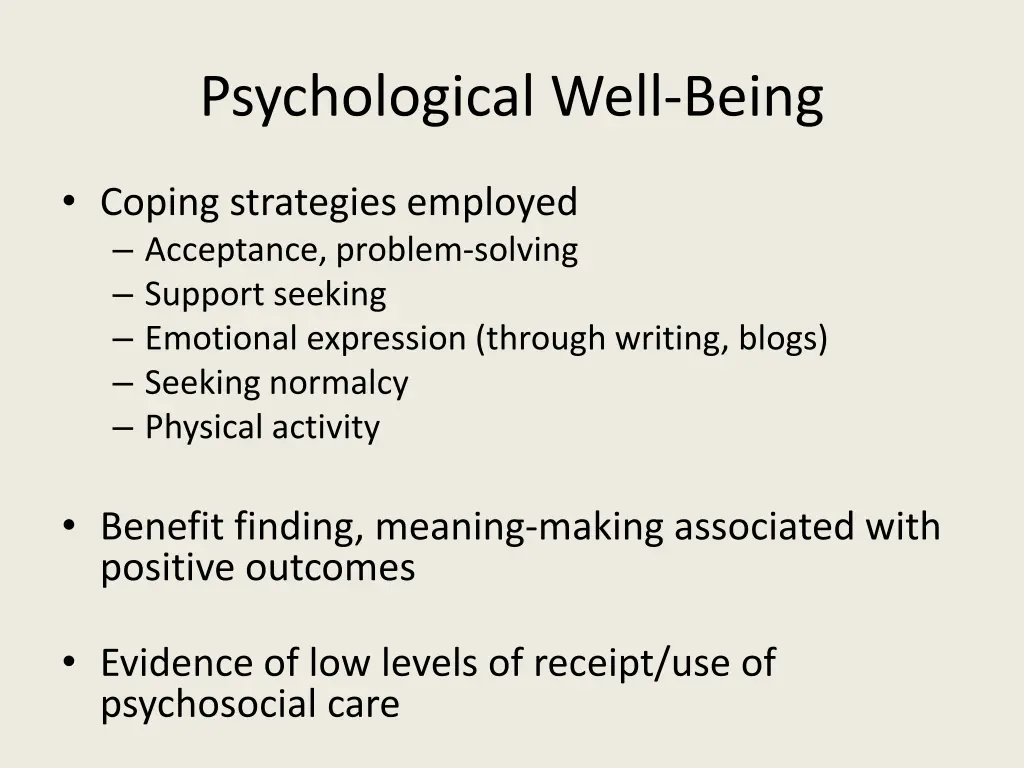 psychological well being 1