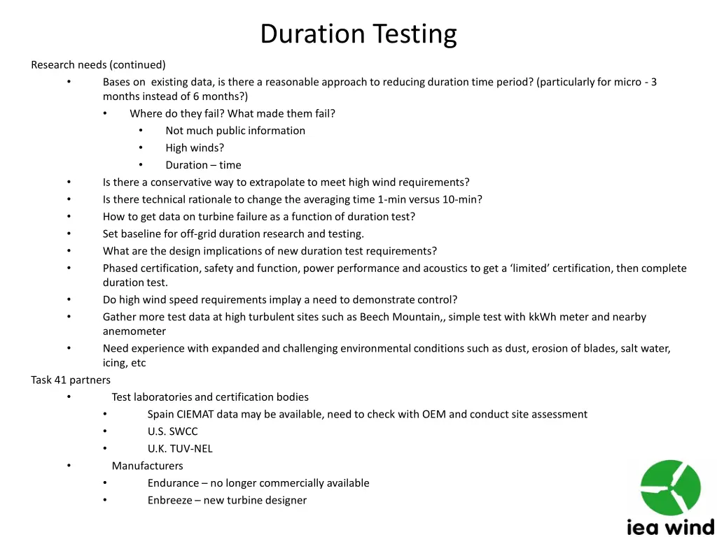 duration testing 1