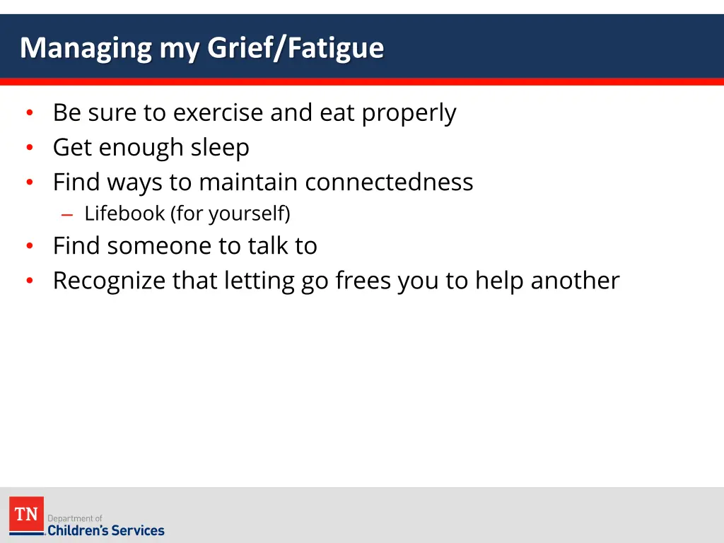 managing my grief fatigue