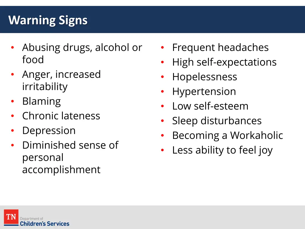 warning signs