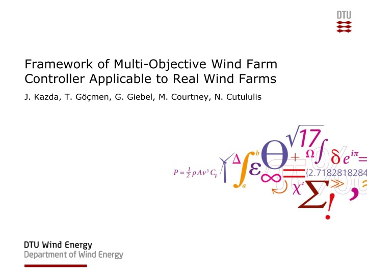 framework of multi objective wind farm controller