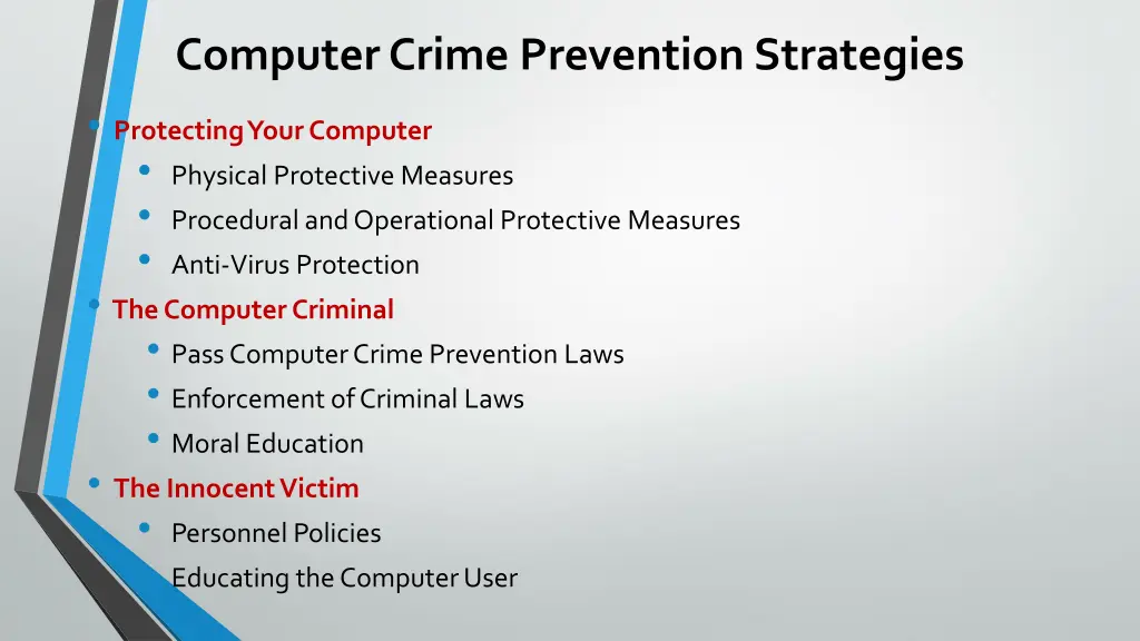 computer crime prevention strategies protecting