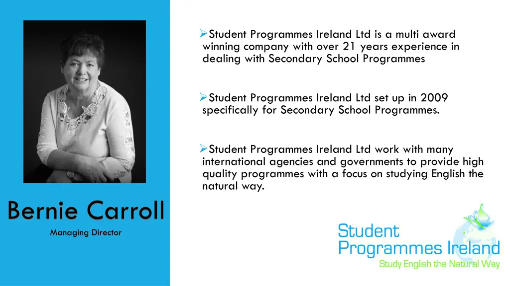 student programmes ireland ltd is a multi award