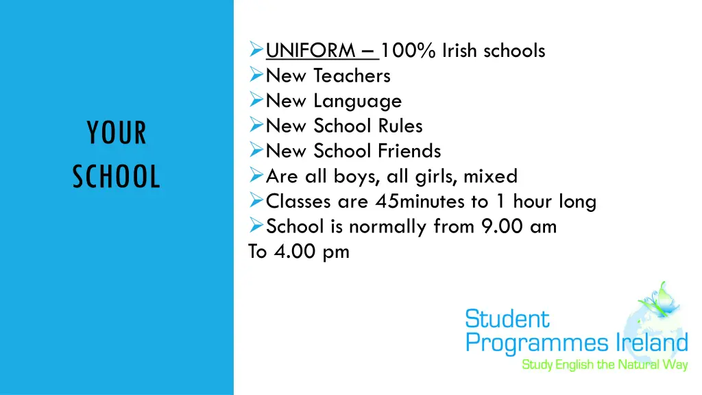 uniform 100 irish schools new teachers