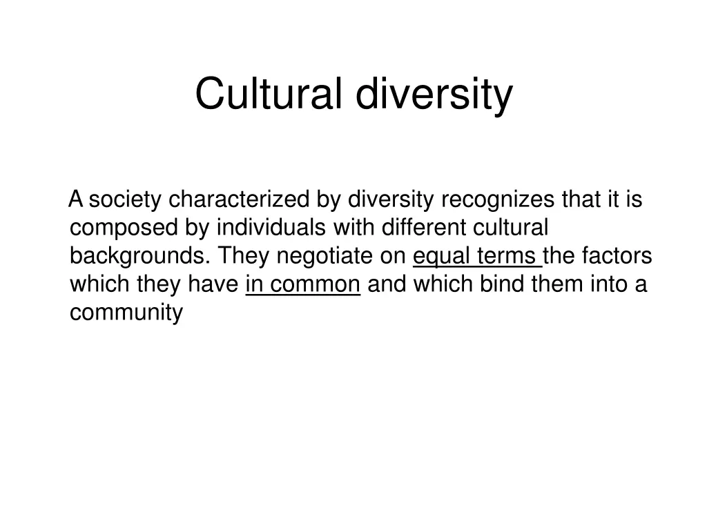 cultural diversity