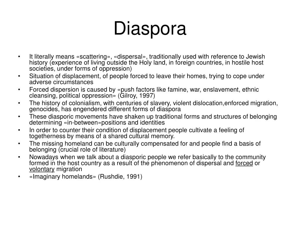 diaspora