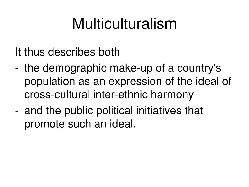 multiculturalism