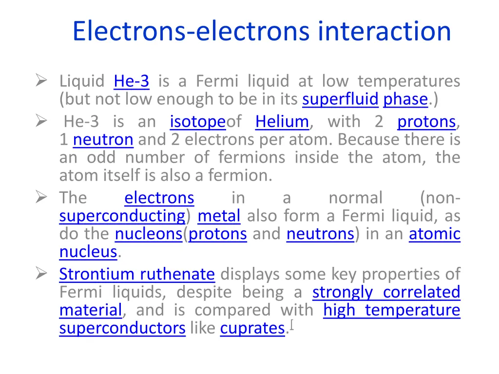 electrons electrons interaction 2