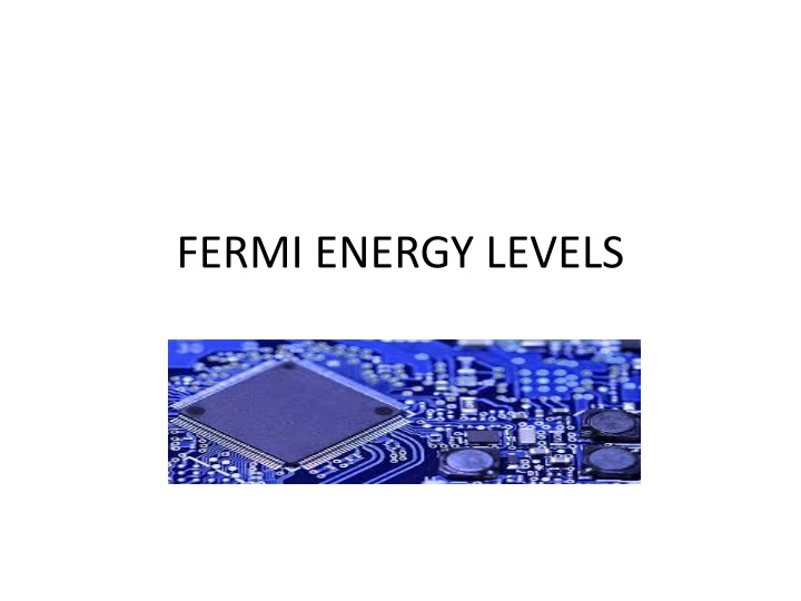 fermi energy levels