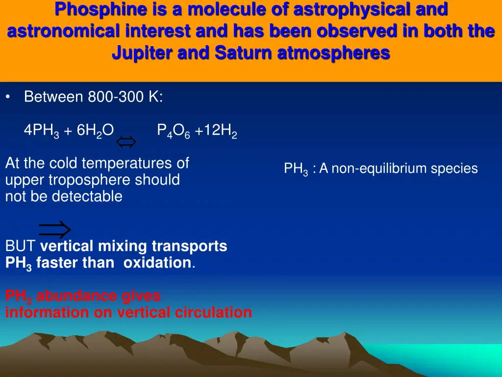 phosphine is a molecule of astrophysical