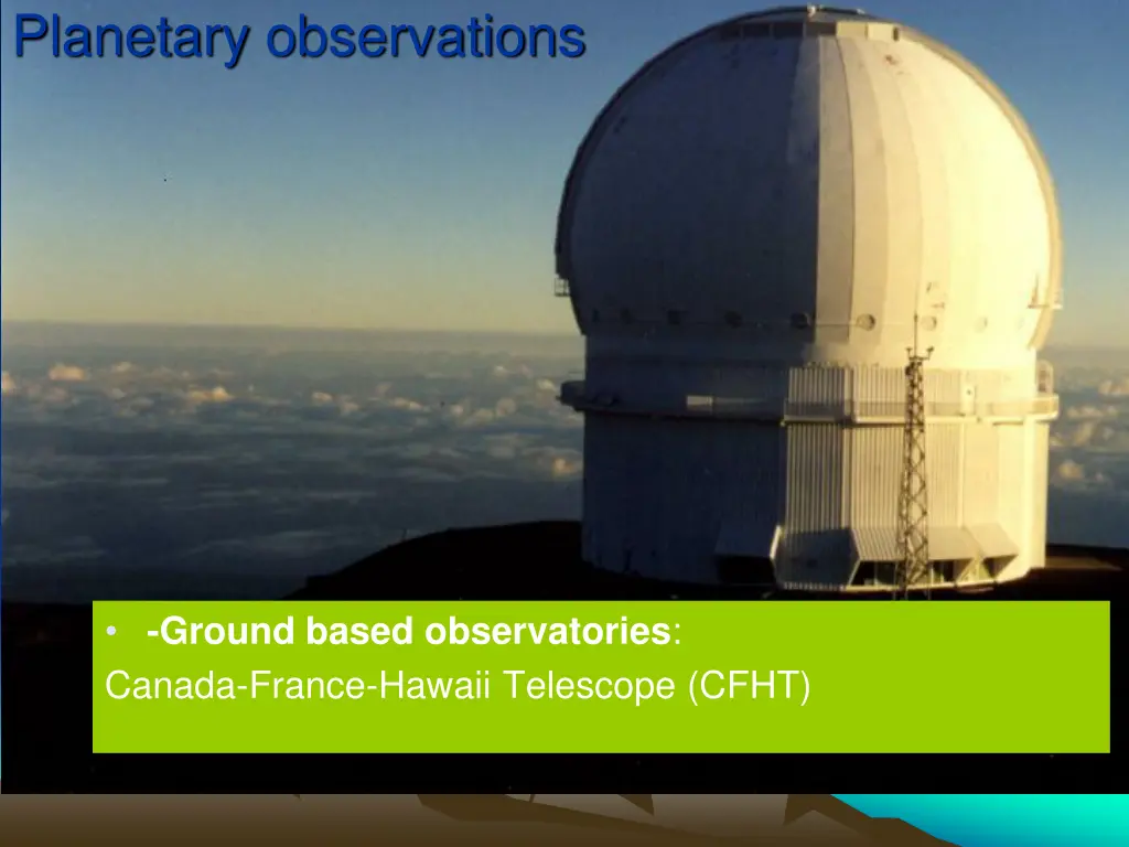 planetary observations