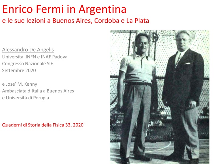 enrico fermi in argentina e le sue lezioni