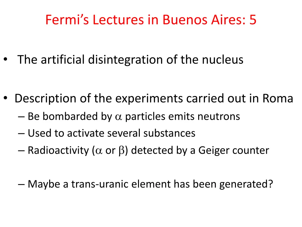 fermi s lectures in buenos aires 5