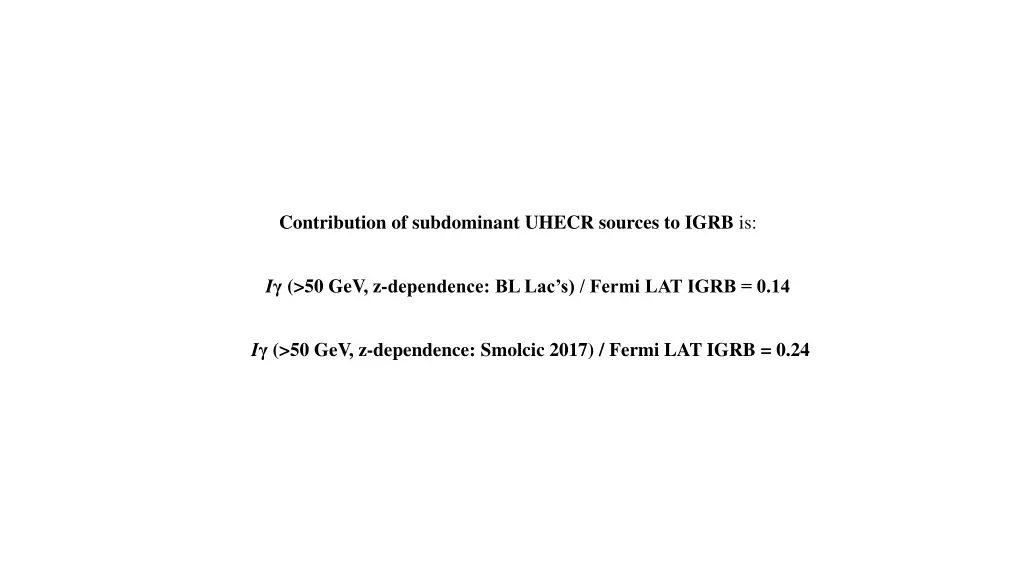 contribution of subdominant uhecr sources to igrb