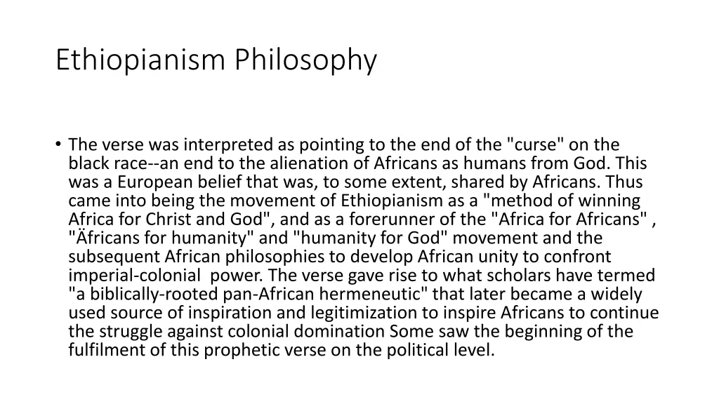 ethiopianism philosophy 4