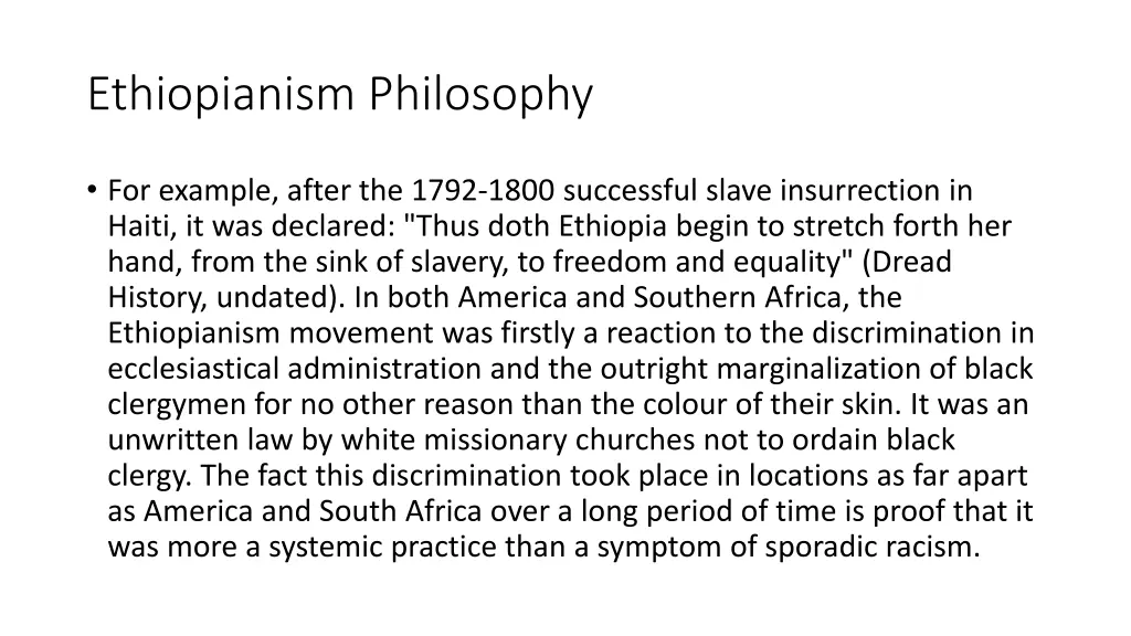 ethiopianism philosophy 5