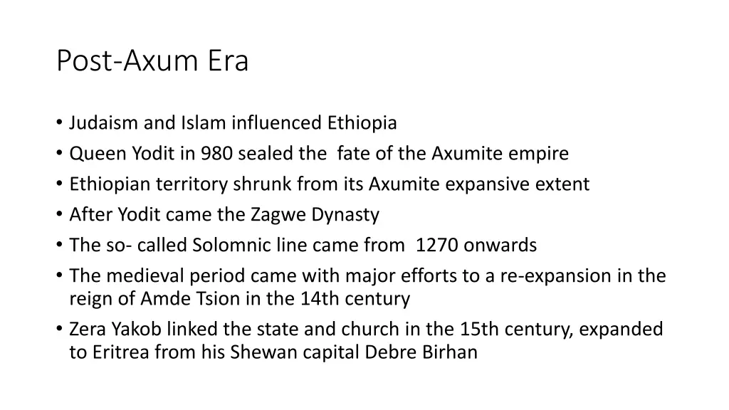 post axum era