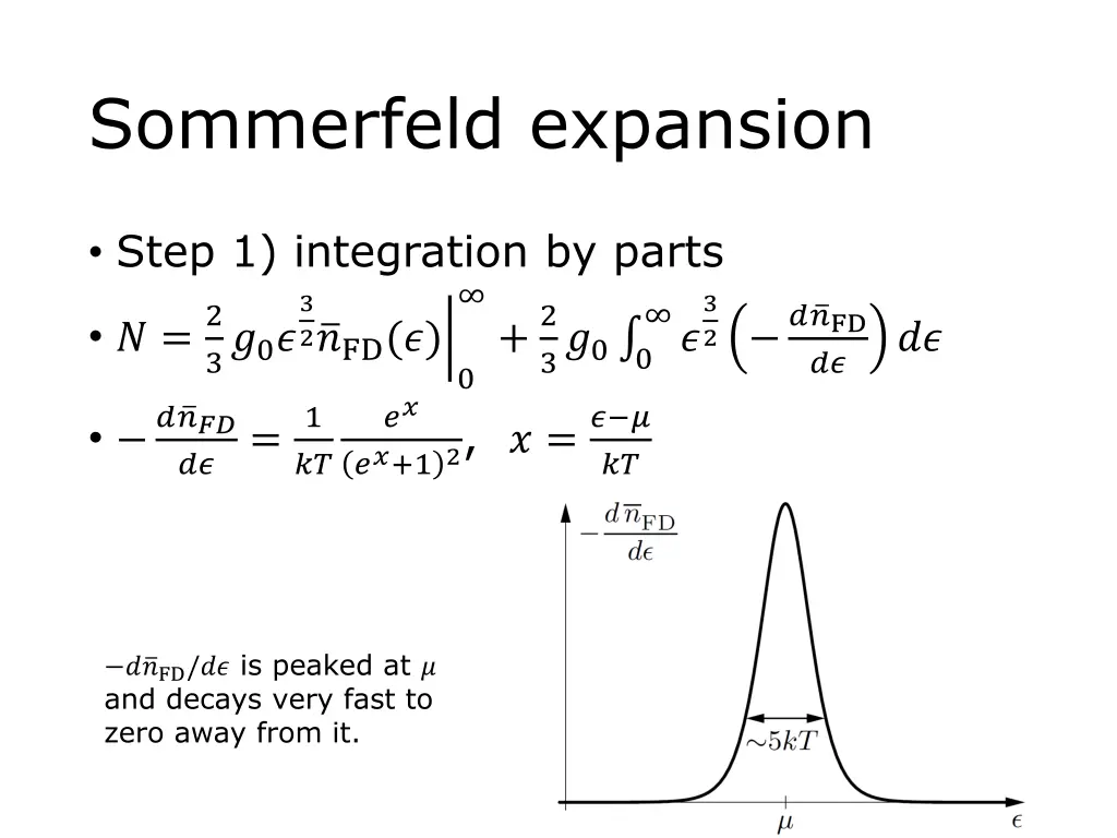 sommerfeld expansion