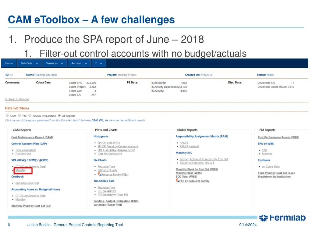 cam etoolbox a few challenges