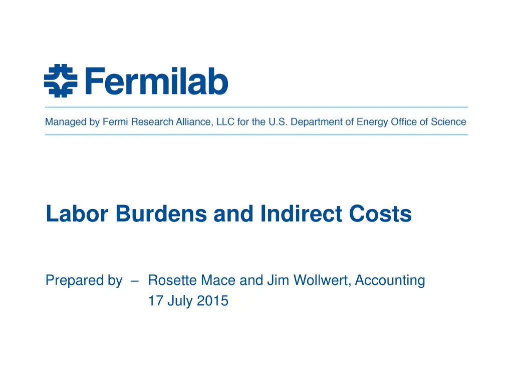 labor burdens and indirect costs