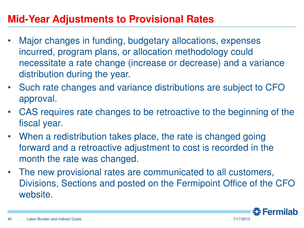 mid year adjustments to provisional rates