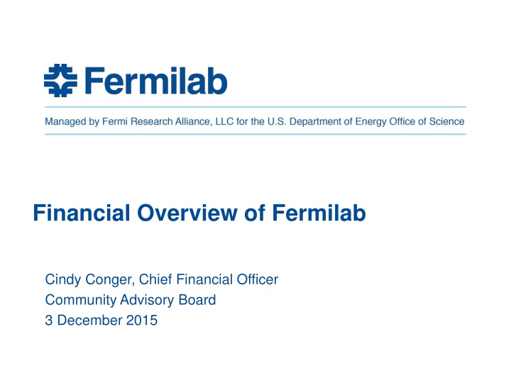 financial overview of fermilab